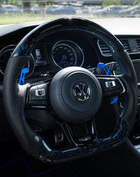 VW Golf 7/7.5 Sportlenkrad Forged Carbon Farbsplitter (LED)