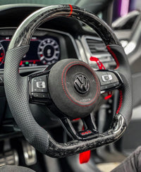 VW Golf 7/7.5 Sportlenkrad Forged Carbon Farbsplitter