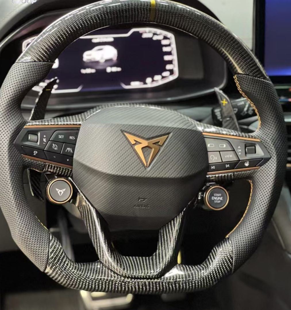 Cupra Carbon Sports Steering Wheel (LED)