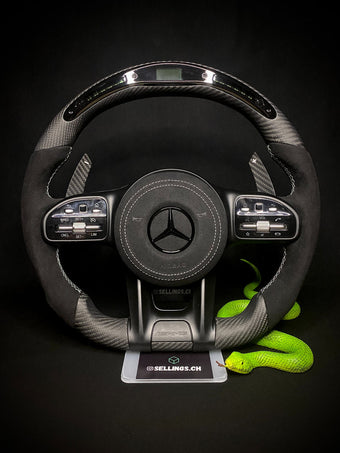 compare product Mercedes AMG Sport Steering Wheel Carbon Matt (LED)