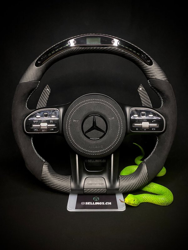 Mercedes AMG Sportlenkrad Carbon Matt (LED)